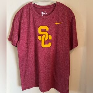 Nike USC Tshirt gold maroon sz L